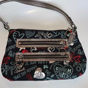 Coach Poppy Graffiti mini bag - canvas